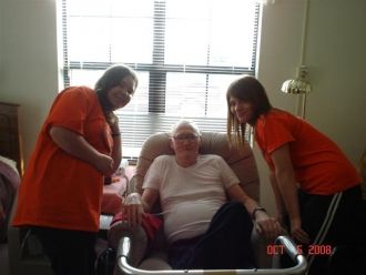 Aspen, Great Grandpa Urton, & Sam