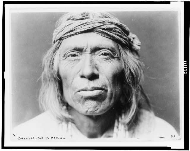 [Head-and-shoulders portrait of Shiwawatiwa, a Zuni...