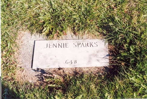 Jennie Celeste Brown gravestone