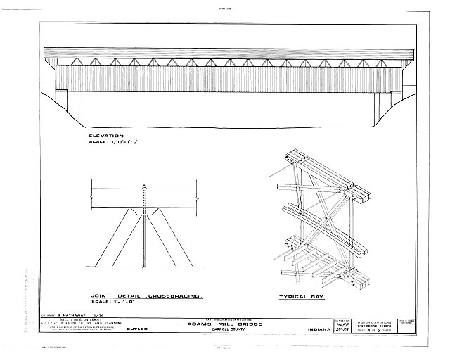 Elevation; Joint Detail (Crossbracing); Typical Bay -...