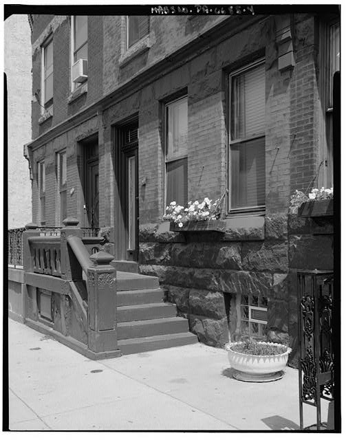Typical stoop, door, and window details - 1600 Block...