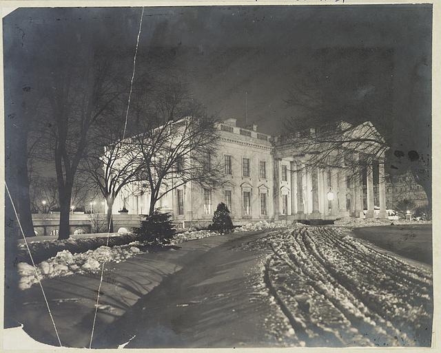 The White House by night