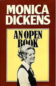 Monica Dickens on the cover of AN OPEN BOOK