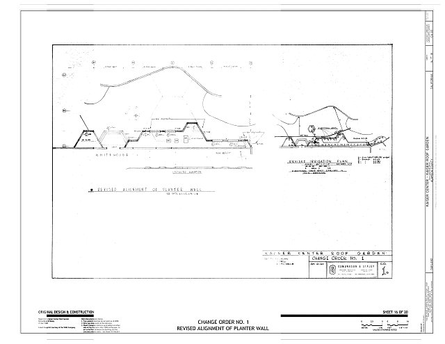 Change Order No. 1 Revised Alignment of Planter Wall -...