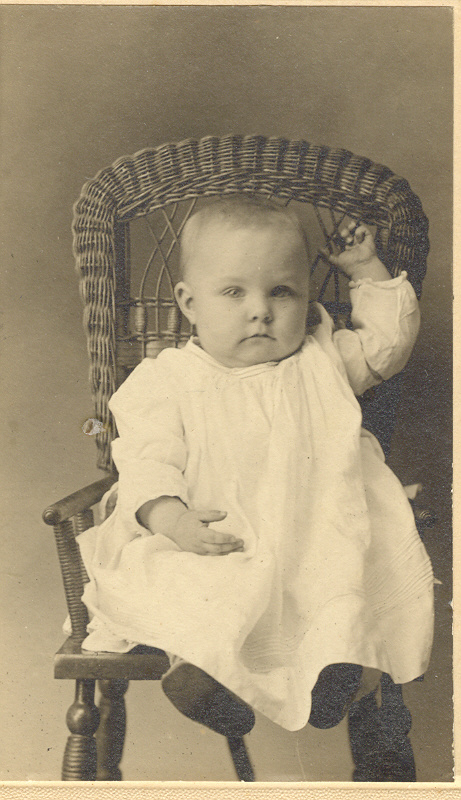 Mary Carr as a baby