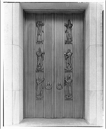 Library of Congress (John Adams Building). Figures on...