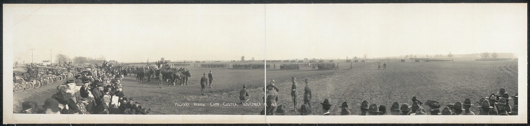 Military review, Camp Custer, November 9, 1917