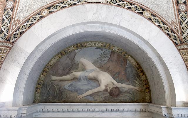 [South Corridor, Great Hall. Adonis mural of the Lyric...