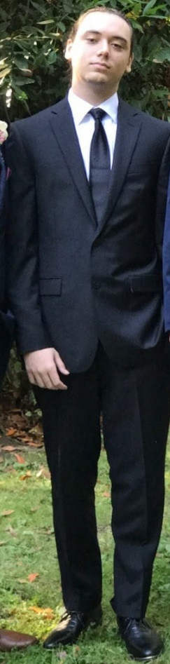 Alex all dressed up!