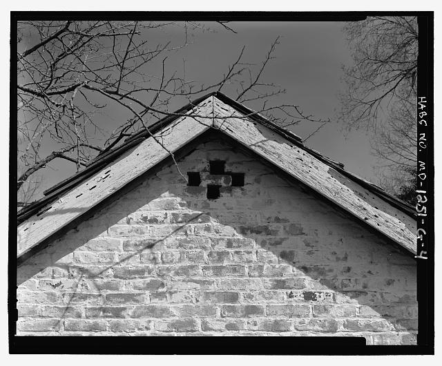 Vent detail in rear (southwest) gable end brick
UTM 18S...