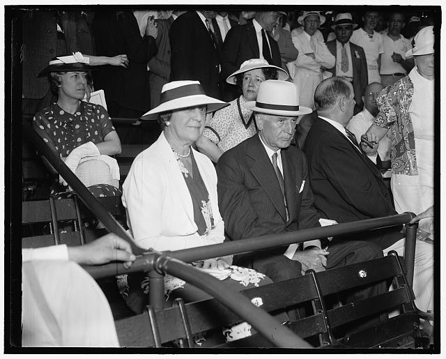 Secretary of State views All-Star game. Washington D.C.,...