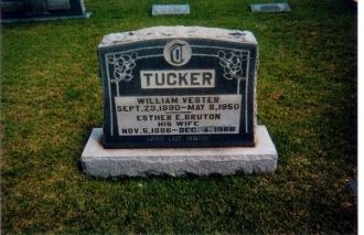 Tucker headstone