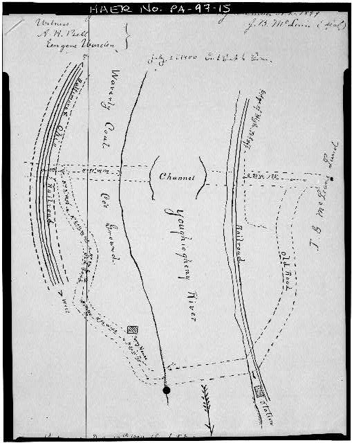 15. Photocopy of sketch, 1899, LOCATION OF PROPOSED...