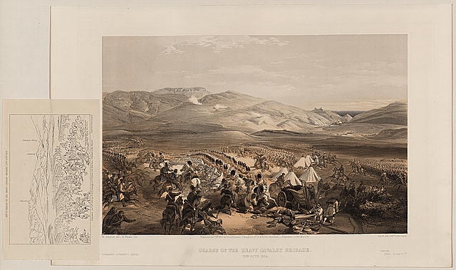 Charge of the heavy cavalry brigade, 25th Octr. 1854 / W....