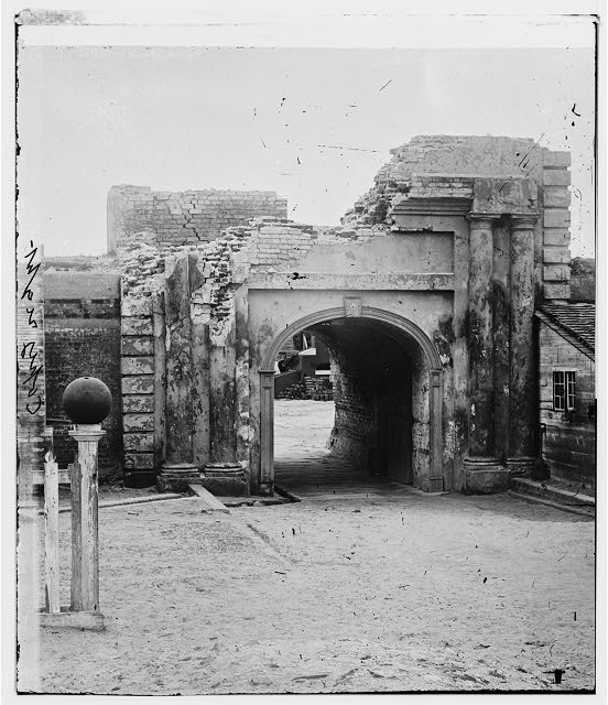 Charleston, South Carolina (vicinity). Sally-port of Fort...