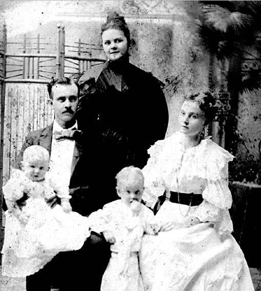 Shelton & Daisy Hinson Family, 1896
