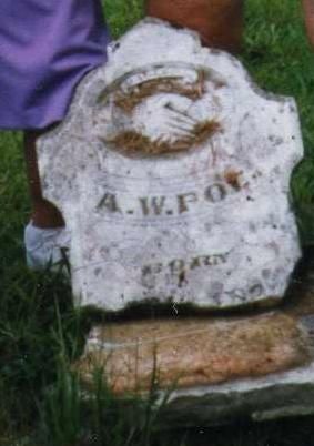 Grave Marker of Alfred Poe
