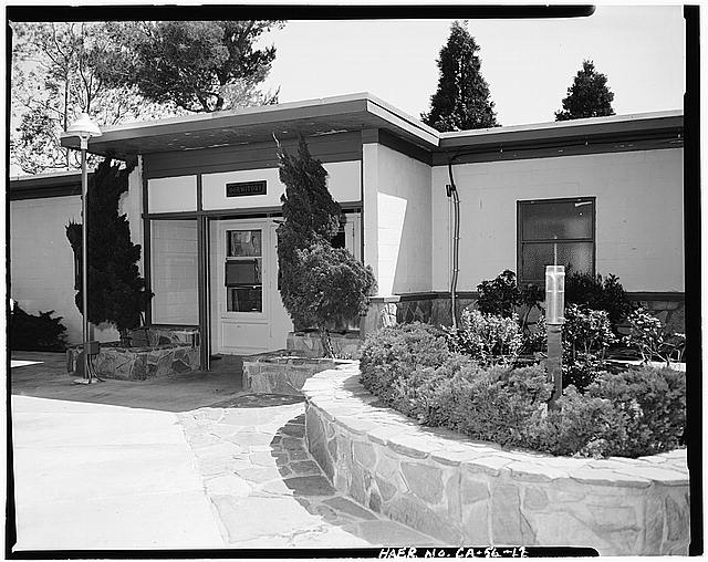 17. VIEW SHOWING FRONT OF DORMITORY-DOOR, LOOKING EAST...