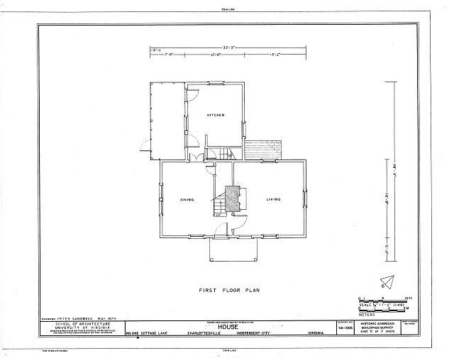 HABS VA,2-CHAR,4A- (sheet 5 of 7) - 1 Cottage Lane...