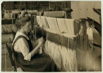 "Drawing-in" -15 years. Berkshire Cotton Mills. Location:...