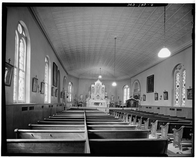 4. INTERIOR, LOOKING TOWARD ALTAR - St. Ferdinand Church,...