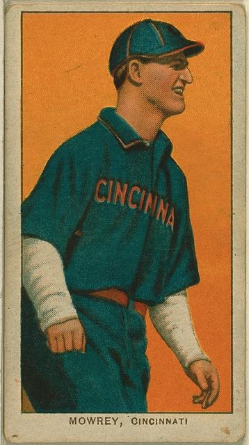 [Mike Mowrey, Cincinnati Reds, baseball card portrait]