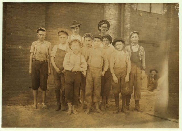 Group of doffers working in Pell City Cotton Mill...