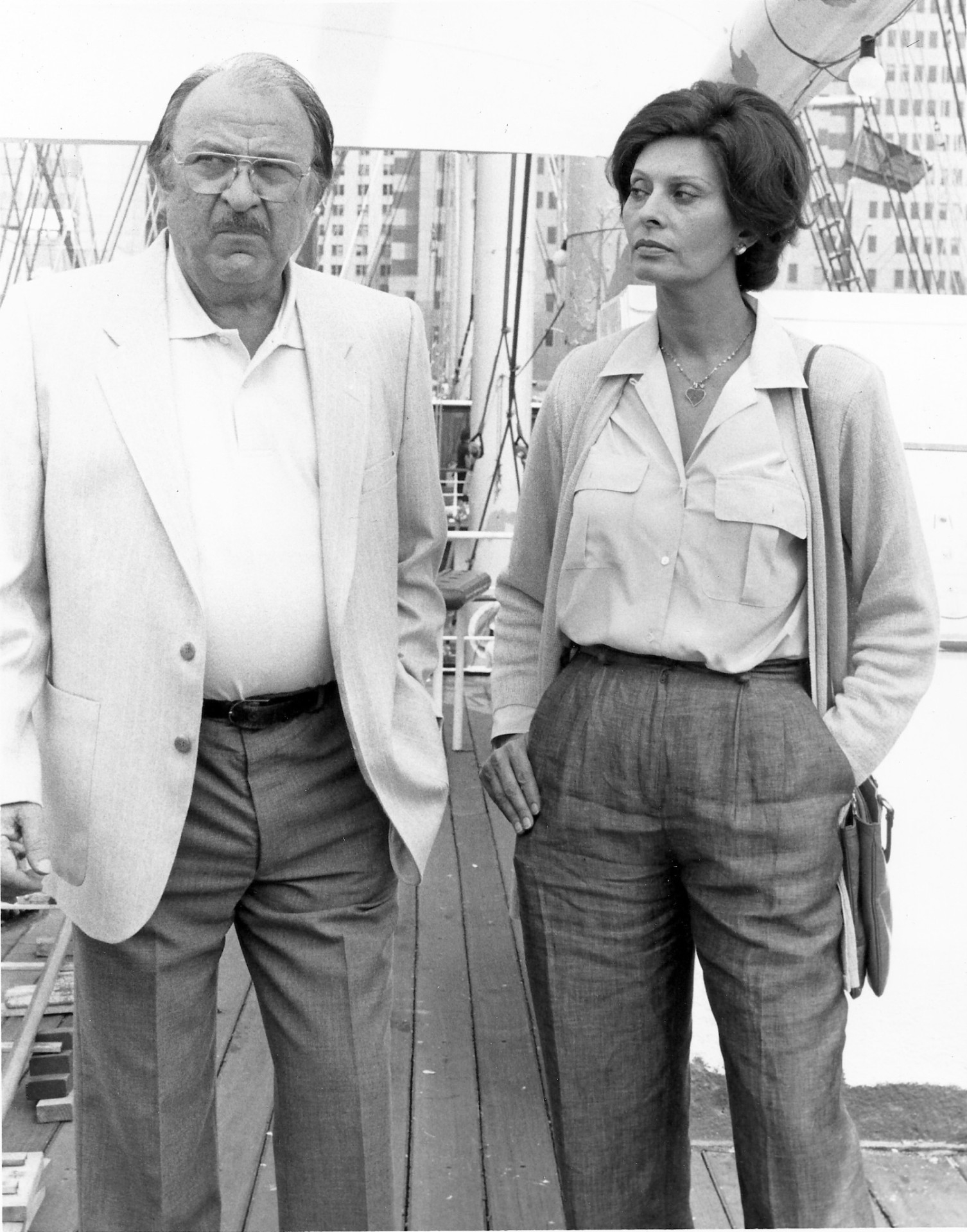 Val Avery and Sophia Loren