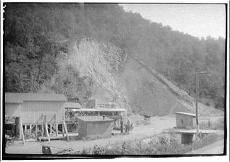 West Virginia trip. Mining buildings