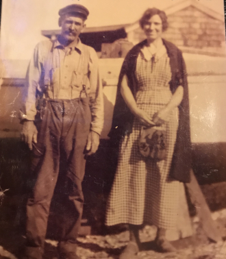 Captain Frank Davis and his wife