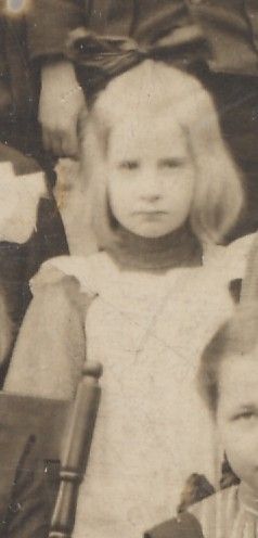 Irene Sayers, young school girl