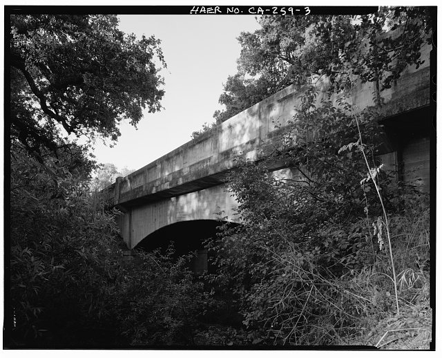 3. View of Zaca Creek Bridge #2, west elevation from the...
