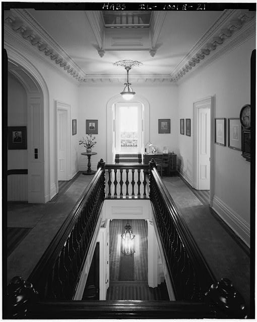 21. Second-floor central hall; looking E. (Ceronie) -...
