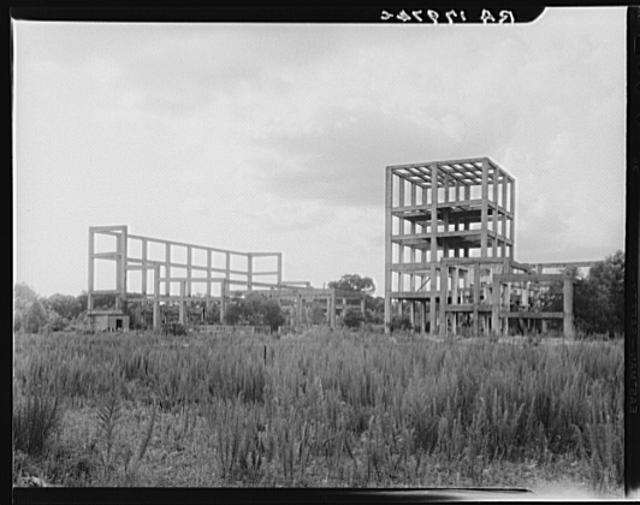 What is left of the alcohol plant, built to utilize...