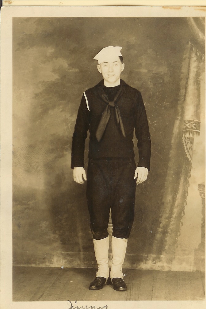 Very Young James Hilton Casserly in Navy uniform