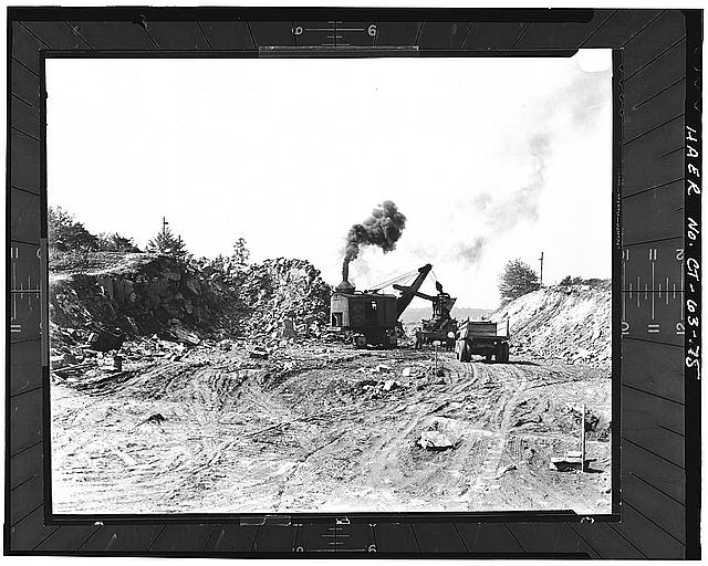 75. HISTORIC PHOTOGRAPH, MERRITT PARKWAY, CLEARING...