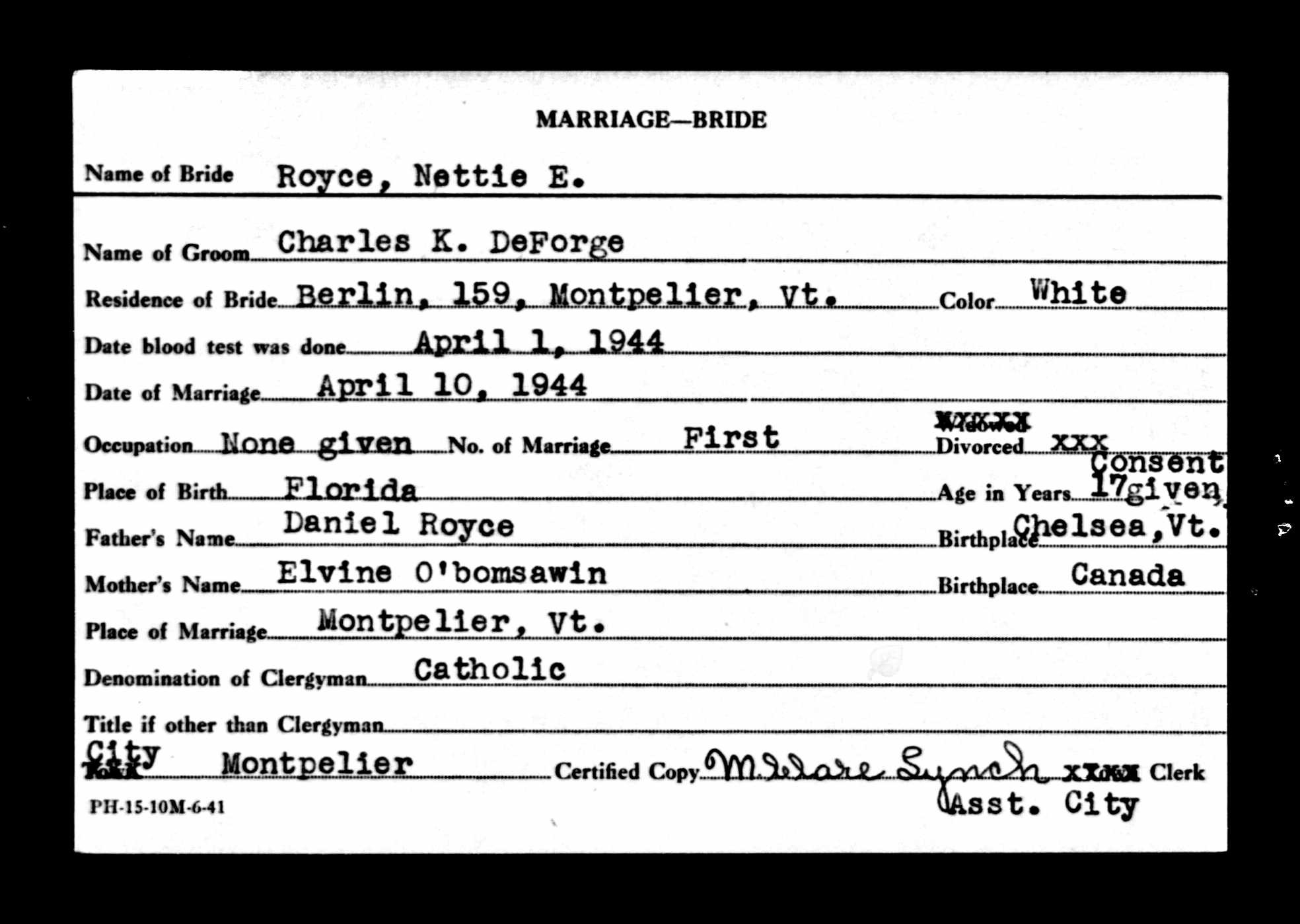 Nettie E. Royce