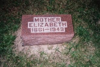 Elizabeth Lee McCown gravestone