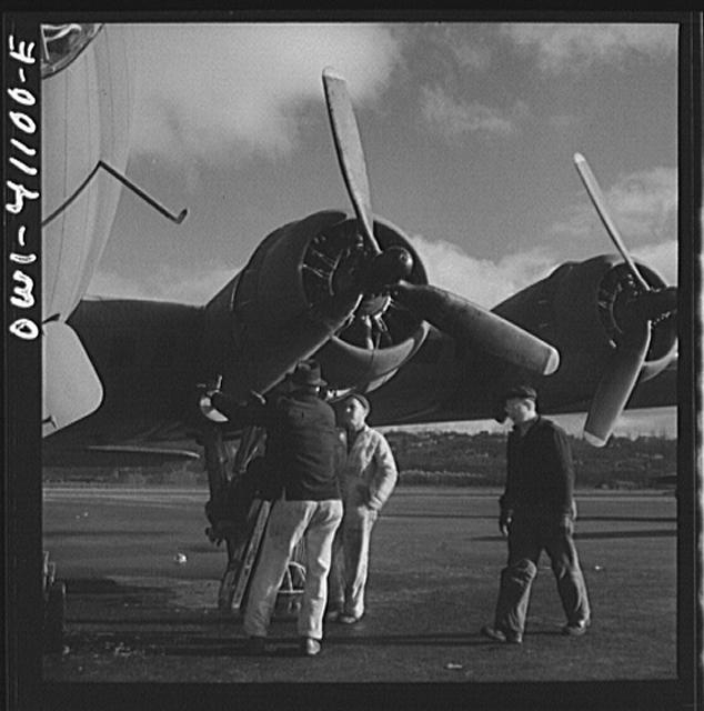 Boeing aircraft plant, Seattle, Washington. Production of...