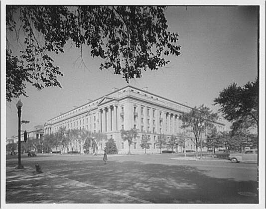 Department of Justice. Exterior of Department of Justice