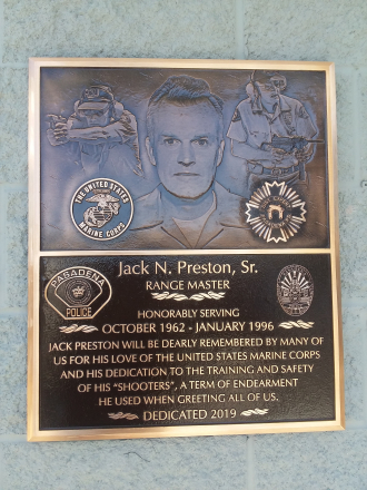 Jack Preston plaque