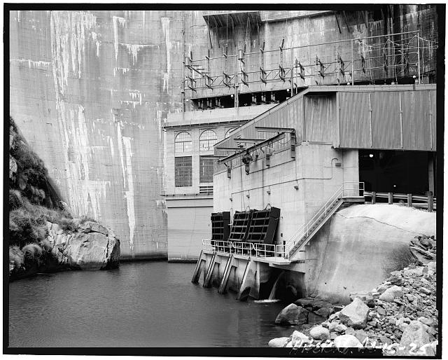 25. VIEW SHOWING HEFU TURBINE UNIT HOUSING AND ORIGINAL...