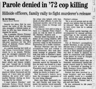 Parole denied in '72 cop killing Hillside officers, family rally to fight murderer's release