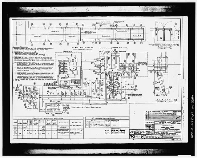 220. Photocopy of drawing (1958 mechanical drawing by the...