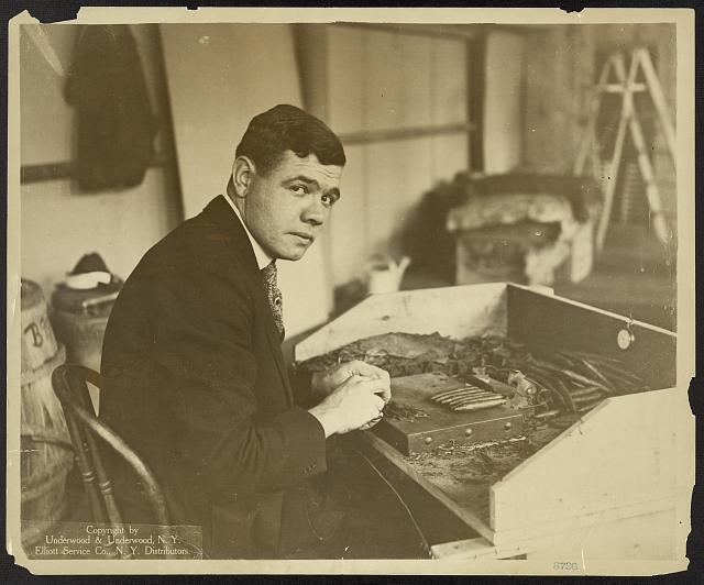 Babe Ruth rolls 'em down a new groove