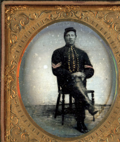 Asa Adell Holbrook, of Brooklyn, New York - he enlisted in the infantry in 1861