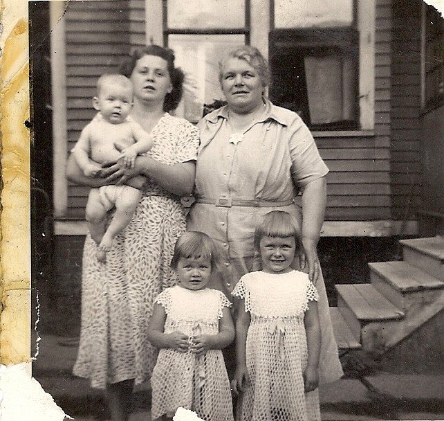 Corabelle & Julie Bago Family, 1950