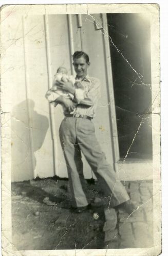 ShermanWright holding daughter Ann