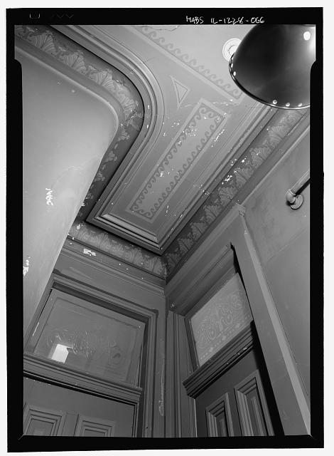 Second floor, north hallway ceiling - Hegeler Carus...