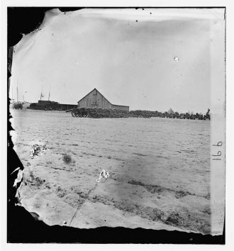 Hilton Head, South Carolina. Federal siege train
